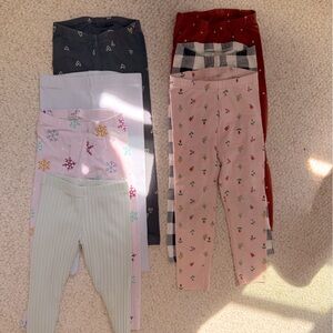 4T leggings bundle of 6